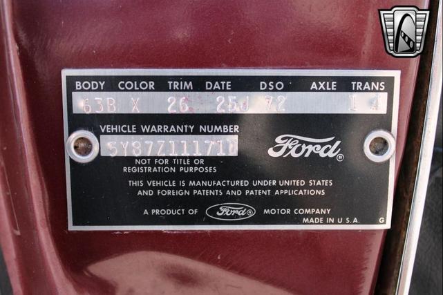 Photo of 1965 Maroon Ford Thunderbird