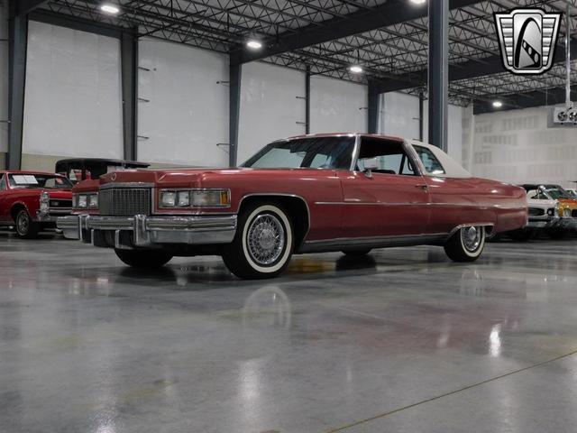 Photo of 1975 Red Cadillac DeVille
