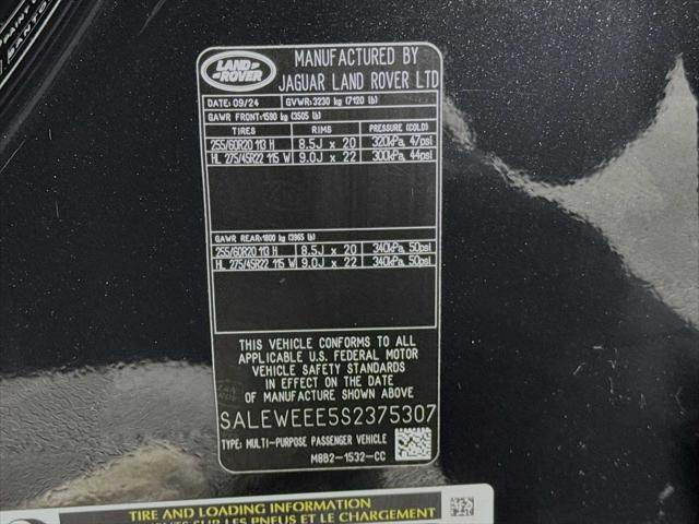 Photo of 2025 Santorini Black Land Rover Defender