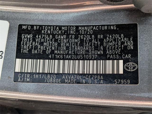 Photo of 2020 Predawn Gray Mica Toyota Camry