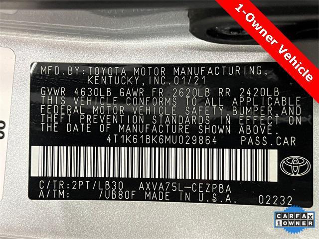 Photo of 2021 Celestial Silver/Midnight Black Metallic Toyota Camry