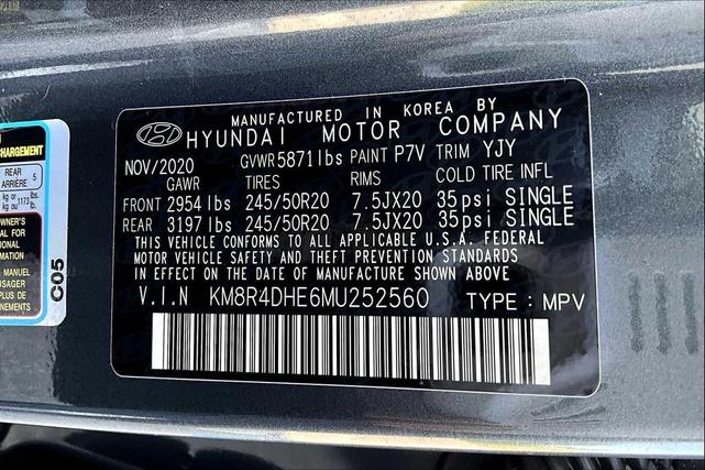 Photo of 2021 Steel Graphite Hyundai PALISADE