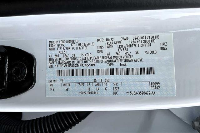 Photo of 2022 Oxford White Ford F-150