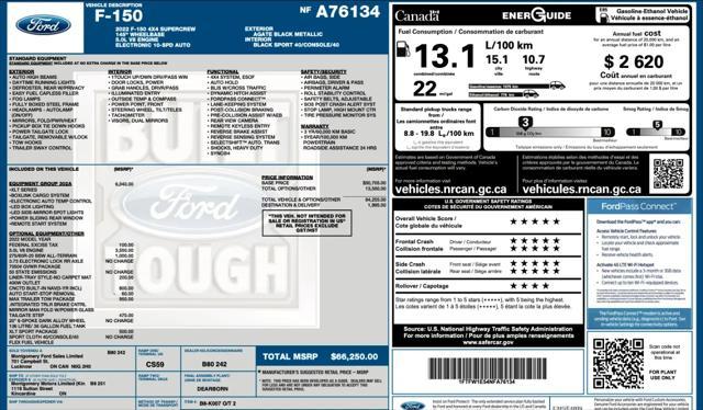 Photo of 2022 Agate Black Metallic Ford F-150