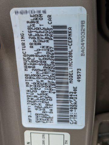 Photo of 2002 Gold Toyota Camry
