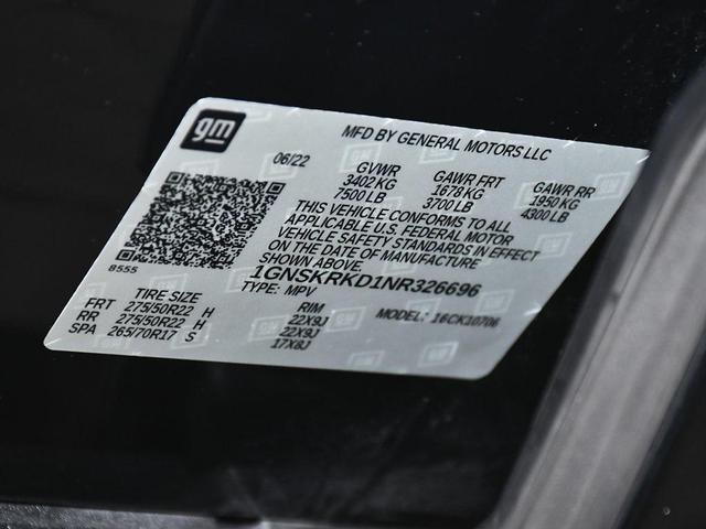 Photo of 2022 Black Chevrolet Tahoe