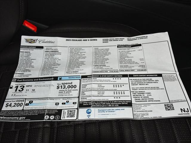 Photo of 2023 Crystal White Tricoat Cadillac Escalade