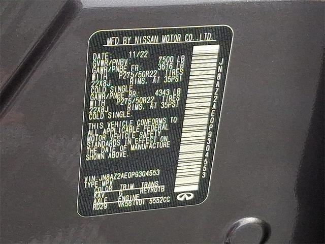 Photo of 2023 Anthracite Gray INFINITI QX80