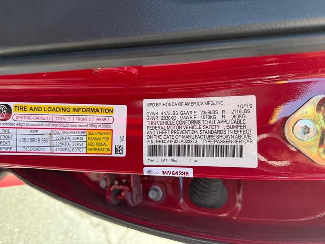 Photo of 2020 San Marino Red Honda Accord