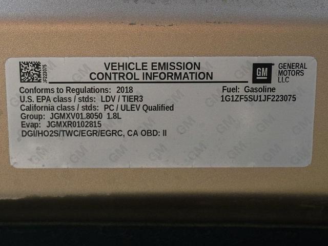 Photo of 2018 Sandy Ridge Metallic Chevrolet Malibu Hybrid