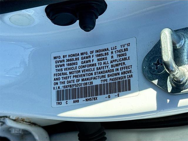 Photo of 2012 Taffeta White Honda Civic