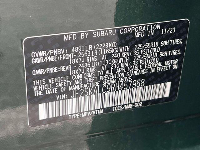 Photo of 2024 Cascade Green Silica Subaru Forester
