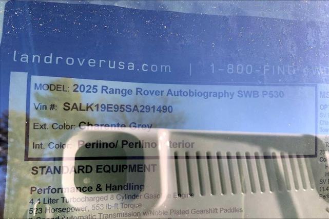 Photo of 2025 Charente Grey Land Rover Range Rover