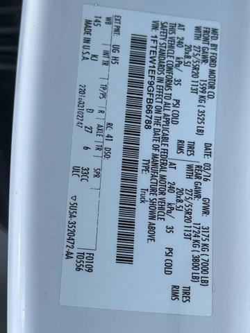 Photo of 2016 White Ford F-150