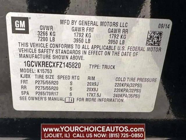 Photo of 2015 Black Chevrolet Silverado 1500