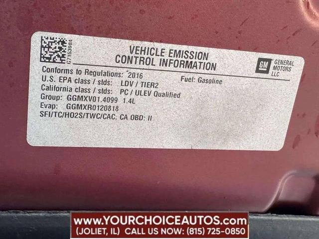 Photo of 2016 Red Chevrolet Cruze Limited