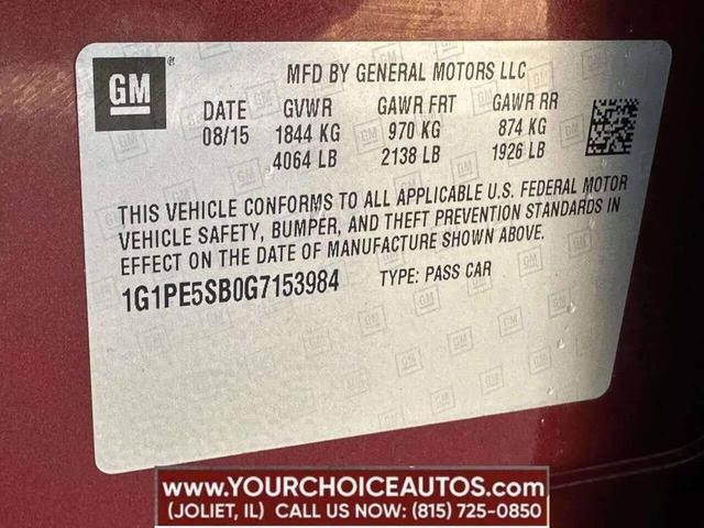 Photo of 2016 Red Chevrolet Cruze Limited