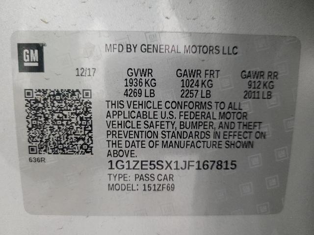 Photo of 2018 Silver Ice Metallic Chevrolet Malibu