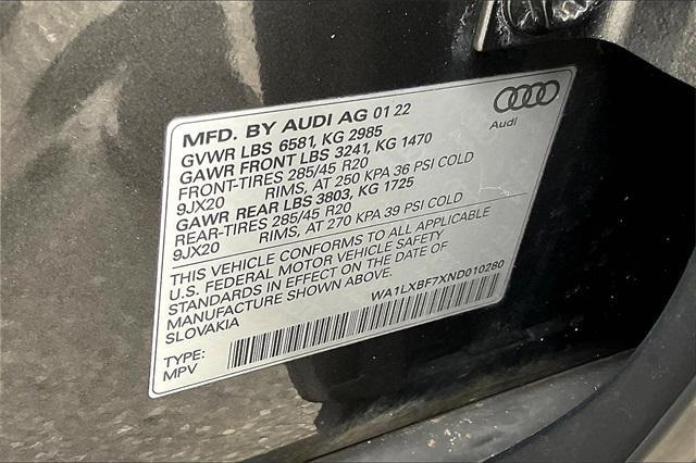 Photo of 2022 Samurai Gray Metallic Audi Q7