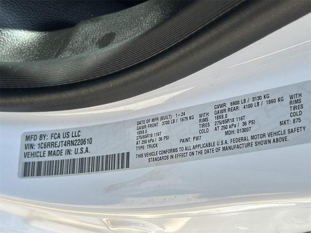 Photo of 2024 Bright White Clearcoat RAM 1500