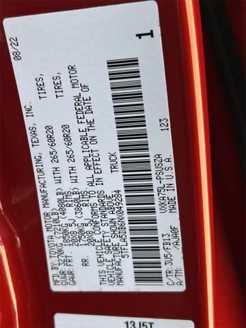 Photo of 2022 Supersonic Red Toyota Tundra