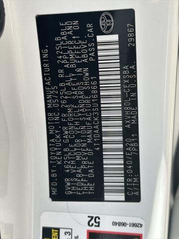 Photo of 2025 Ice Cap Toyota Camry