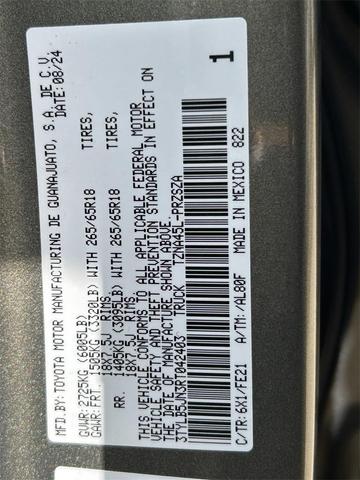 Photo of 2024 Bronze Oxide Toyota Tacoma