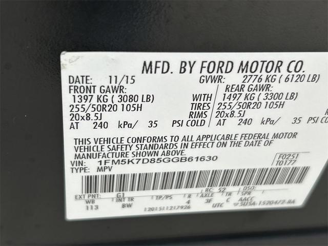 Photo of 2016 SHADOW BLACK Ford Explorer