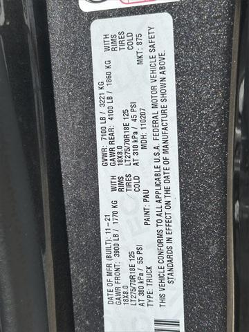 Photo of 2022 Granite Crystal Metallic Clearcoat RAM 1500