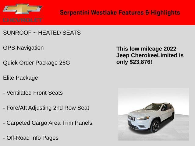 Photo of 2022 Bright White Clearcoat Jeep Cherokee