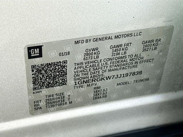 Photo of 2018 Silver Ice Metallic Chevrolet Traverse