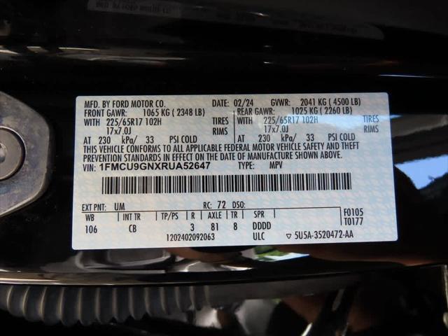 Photo of 2024 Agate Black Metallic Ford Escape
