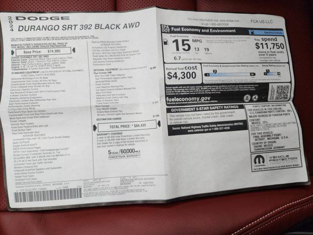 Photo of 2024 DB Black Clearcoat Dodge Durango