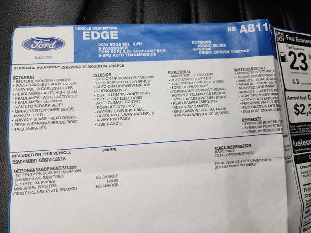 Photo of 2024 Iconic Silver Metallic Ford Edge