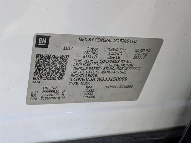 Photo of 2018 Summit White Chevrolet Traverse