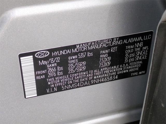 Photo of 2022 Shimmering Silver Pearl Hyundai SANTA FE