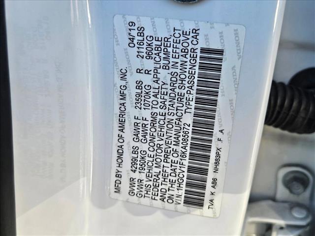 Photo of 2019 Platinum White Pearl Honda Accord
