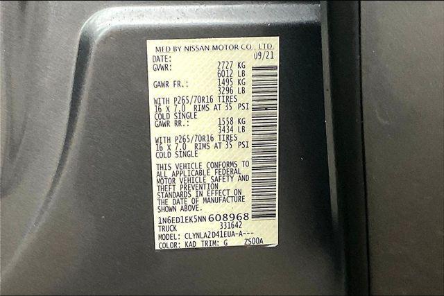 Photo of 2022 Gun Metallic Nissan Frontier