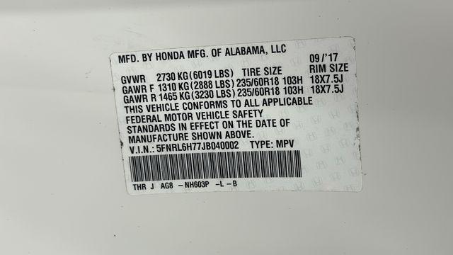 Photo of 2018 White Diamond Pearl Honda Odyssey