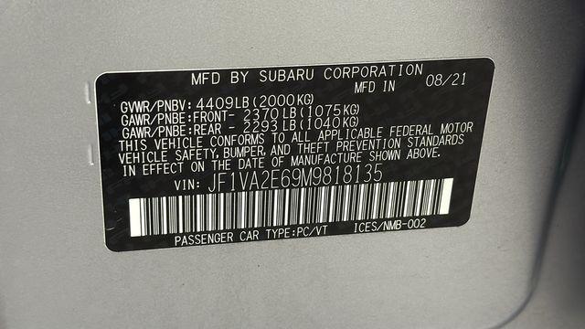 Photo of 2021 Ice Silver Metallic Subaru WRX STI