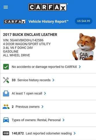 Photo of 2017 Ebony Twilight Metallic Buick Enclave