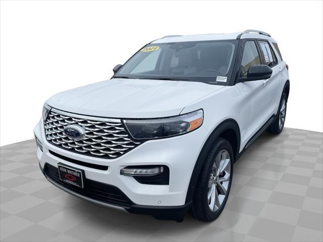 Photo of 2021 Star White Metallic Tri-Coat Ford Explorer