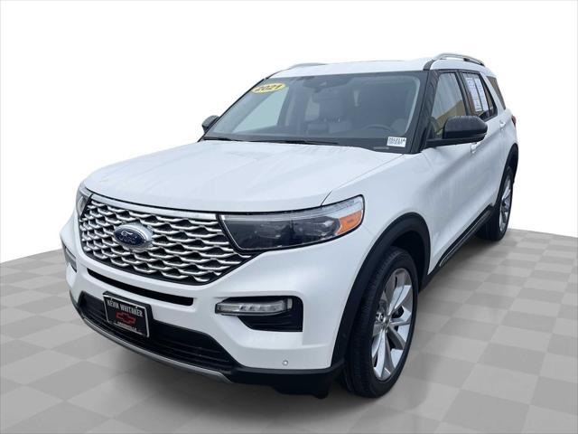 Photo of 2021 Star White Metallic Tri-Coat Ford Explorer