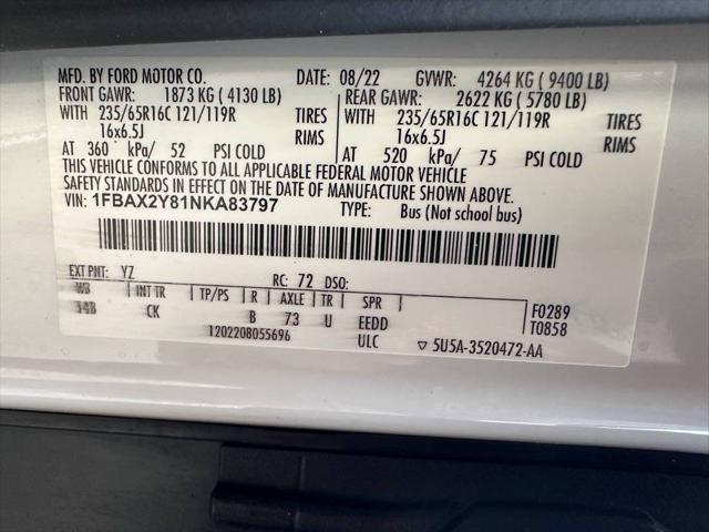 Photo of 2022 Oxford White Ford Transit-350