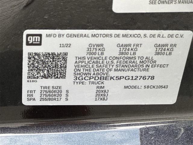 Photo of 2023 Dark Ash Metallic Chevrolet Silverado 1500