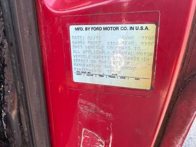 Photo of 1972 Red Ford F-250