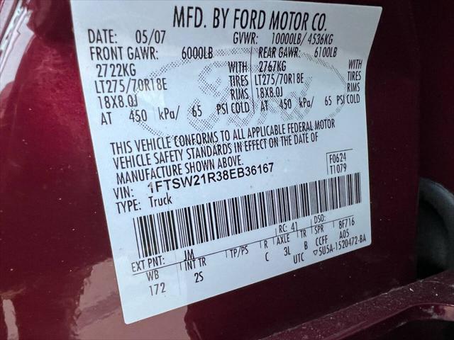 Photo of 2008 Burgundy Ford F-250