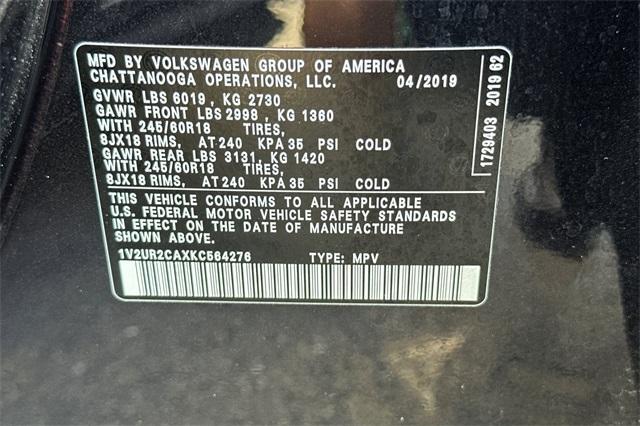 2019 Volkswagen Atlas