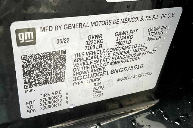 Photo of 2022 Black Chevrolet Silverado 1500