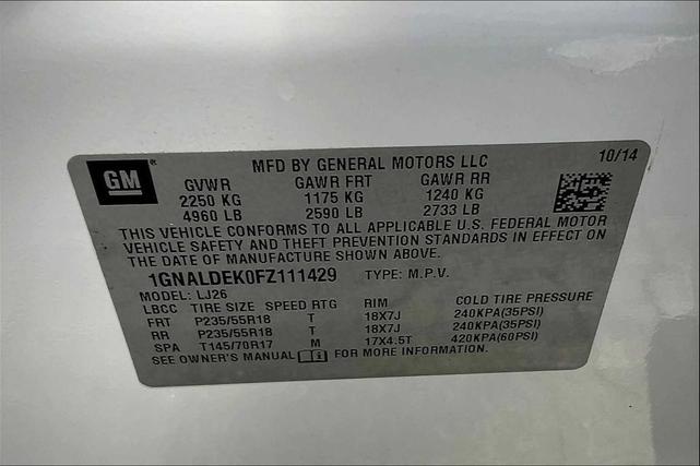 Photo of 2015 White Chevrolet Equinox